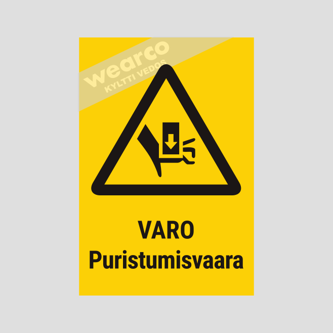 Tuotekuva 1: Varo puristusmisvaara