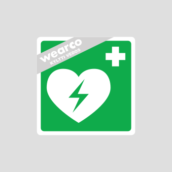 Tuotekuva 1: Defibrillaattori ensiapumerkki
